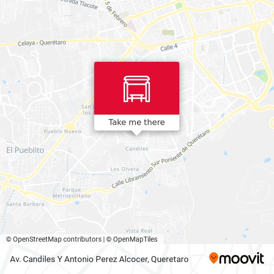 Av. Candiles Y Antonio Perez Alcocer map
