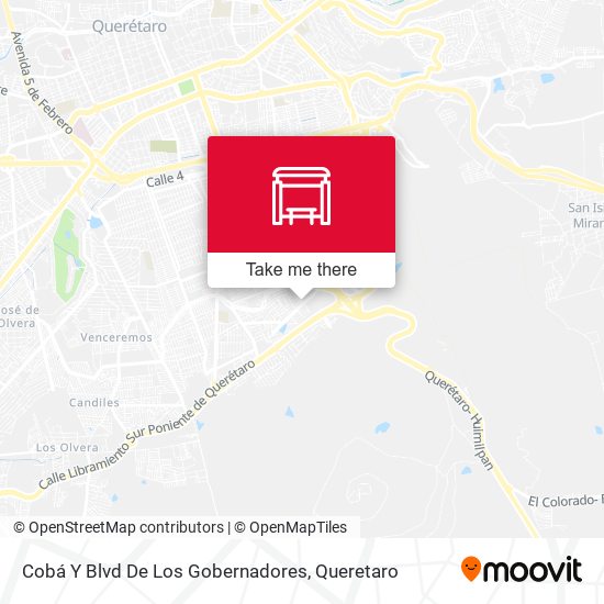 Mapa de Cobá Y Blvd De Los Gobernadores