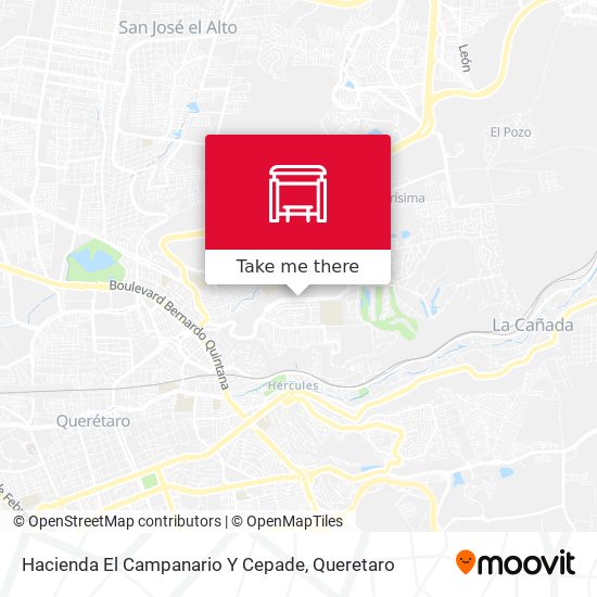 Hacienda El Campanario Y Cepade map