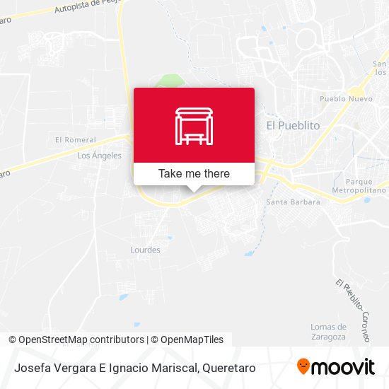 Josefa Vergara E Ignacio Mariscal map