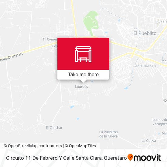 Circuito 11 De Febrero Y Calle Santa Clara map
