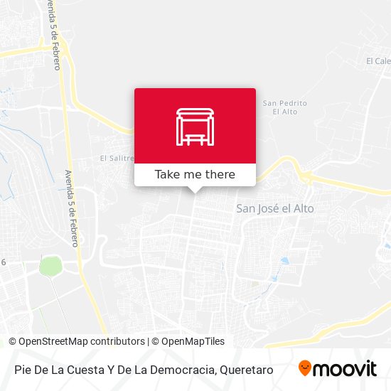 Mapa de Pie De La Cuesta Y De La Democracia