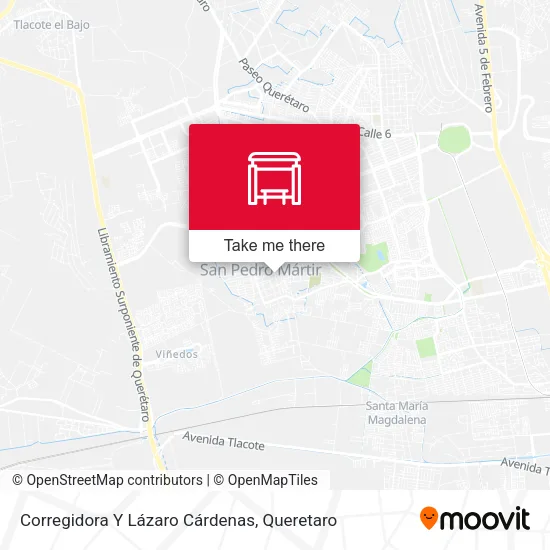 Mapa de Corregidora Y Lázaro Cárdenas
