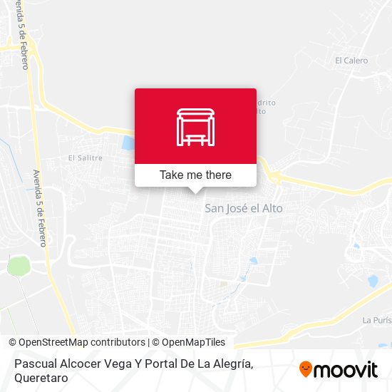 Mapa de Pascual Alcocer Vega Y Portal De La Alegría