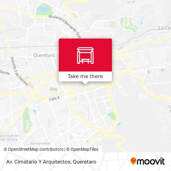Av. Cimatario Y Arquitectos map