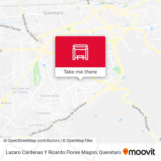 Lazaro Cardenas Y Ricardo Flores Magon map