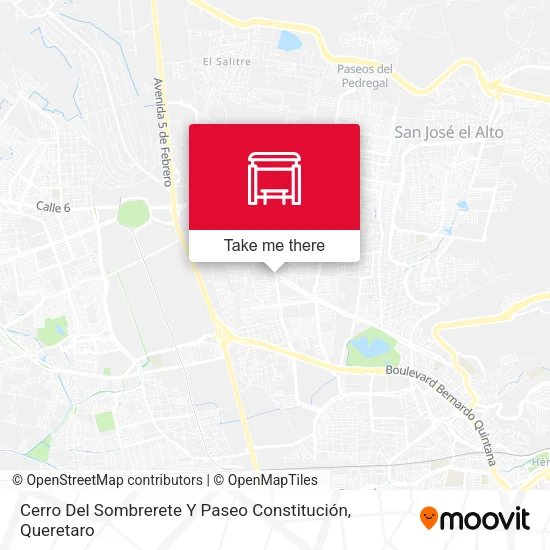 Mapa de Cerro Del Sombrerete Y Paseo Constitución