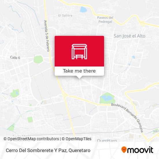 Cerro Del Sombrerete Y Paz map