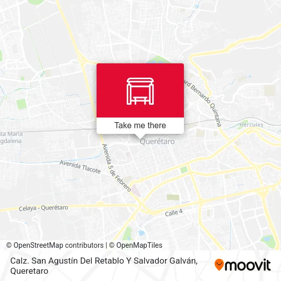 Mapa de Calz. San Agustín Del Retablo Y Salvador Galván