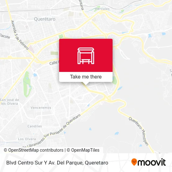 Mapa de Blvd Centro Sur Y Av. Del Parque