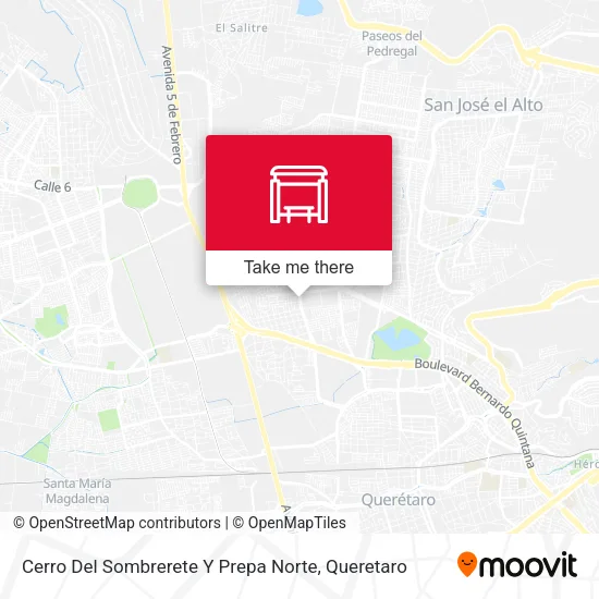 Mapa de Cerro Del Sombrerete Y Prepa Norte