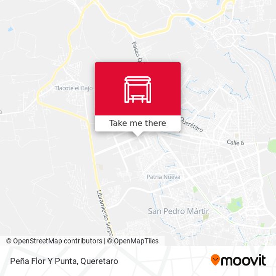 Peña Flor Y Punta map