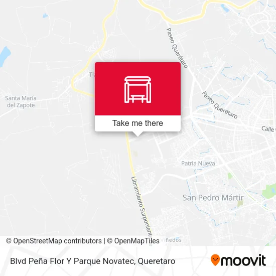Mapa de Blvd Peña Flor Y Parque Novatec