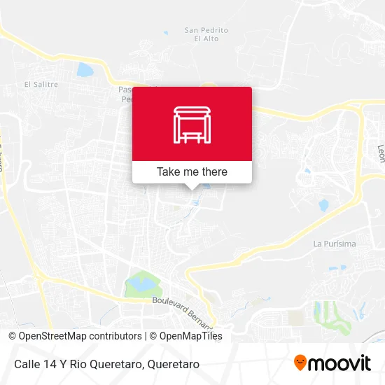 Mapa de Calle 14 Y Rio Queretaro