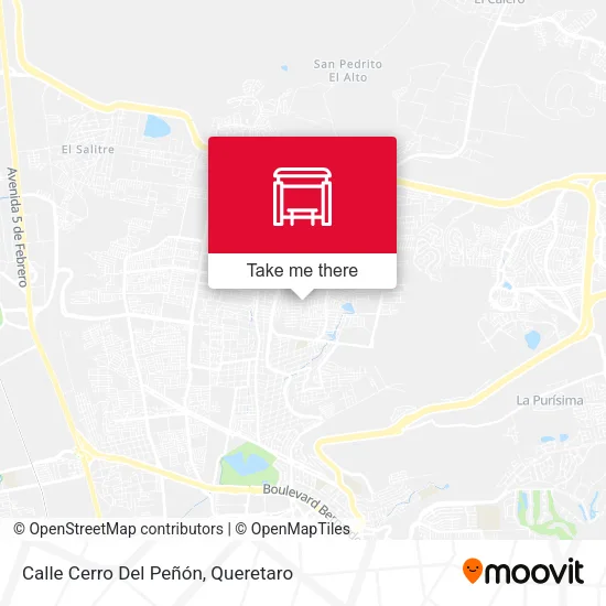 Mapa de Calle Cerro Del Peñón