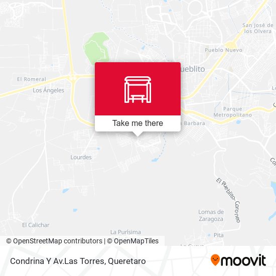 Mapa de Condrina Y Av.Las Torres