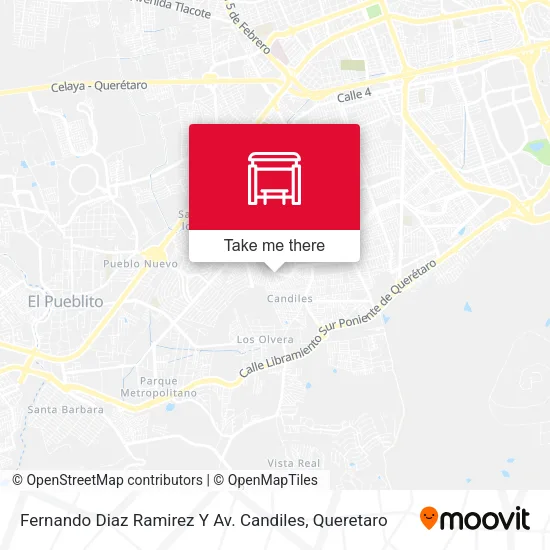 Mapa de Fernando Diaz Ramirez Y Av. Candiles