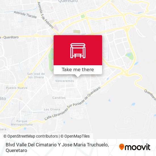 Mapa de Blvd Valle Del Cimatario Y Jose Maria Truchuelo