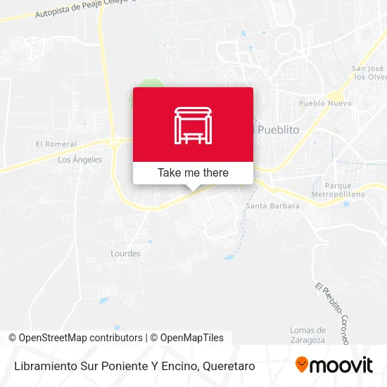 Mapa de Libramiento Sur Poniente Y Encino