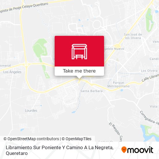 Libramiento Sur Poniente Y Camino A La Negreta map