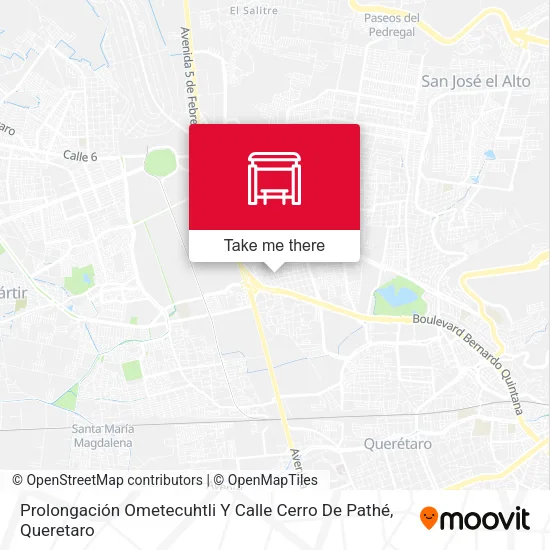 Mapa de Prolongación Ometecuhtli Y Calle Cerro De Pathé