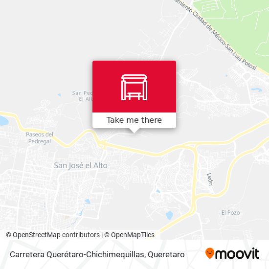 Carretera Querétaro-Chichimequillas map