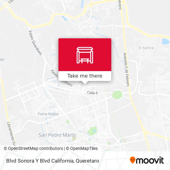 Mapa de Blvd Sonora Y Blvd California