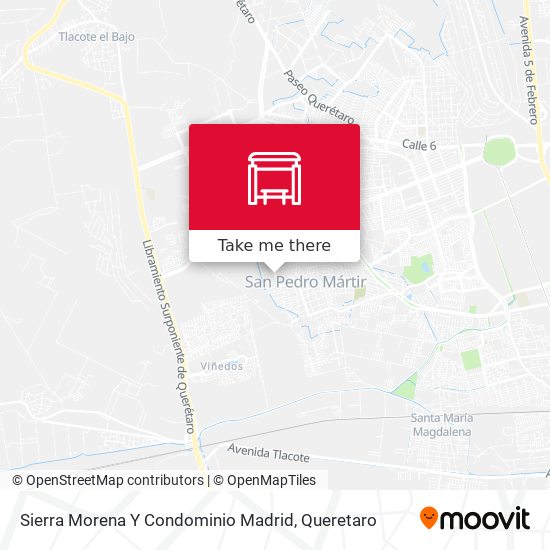 Sierra Morena Y Condominio Madrid map