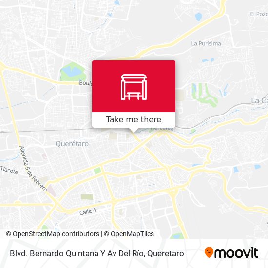 Blvd. Bernardo Quintana Y Av Del Río map
