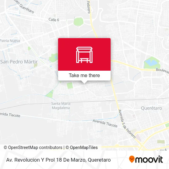 Mapa de Av. Revolucion Y Prol 18 De Marzo
