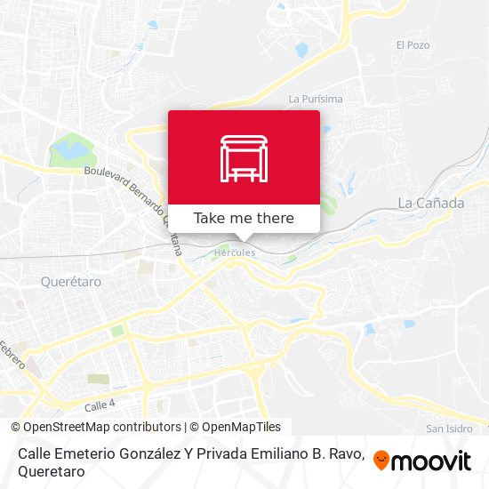 Calle Emeterio González Y Privada Emiliano B. Ravo map