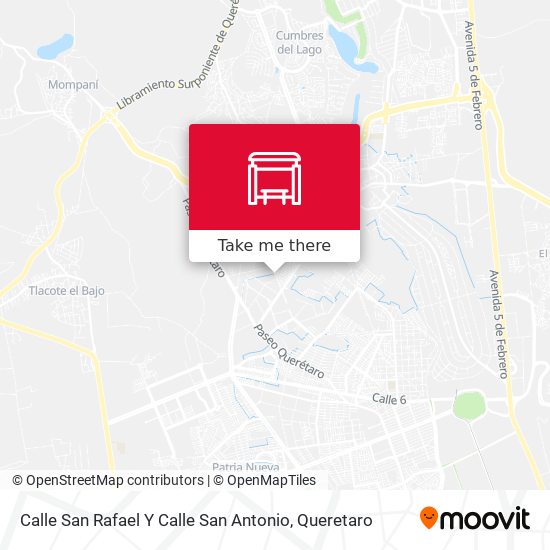 Mapa de Calle San Rafael Y Calle San Antonio