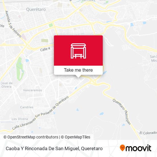 Caoba Y Rinconada De San Miguel map