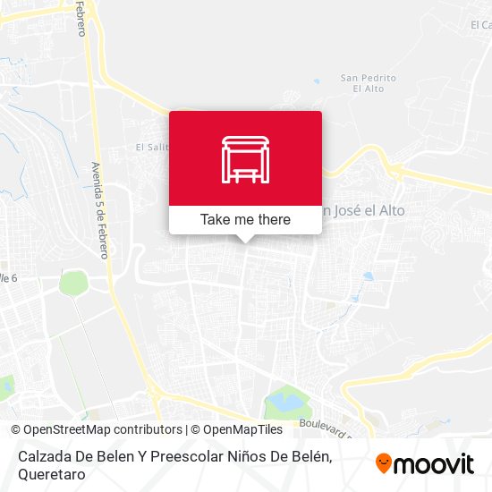 Mapa de Calzada De Belen Y Preescolar Niños De Belén