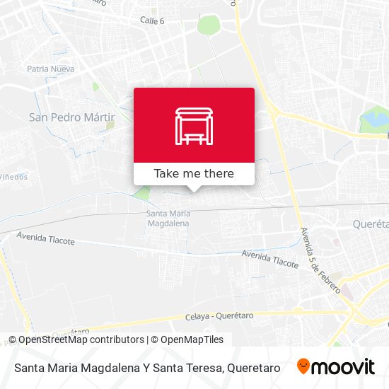 Mapa de Santa Maria Magdalena Y Santa Teresa
