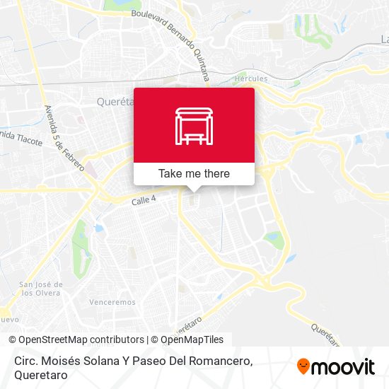 Mapa de Circ. Moisés Solana Y Paseo Del Romancero