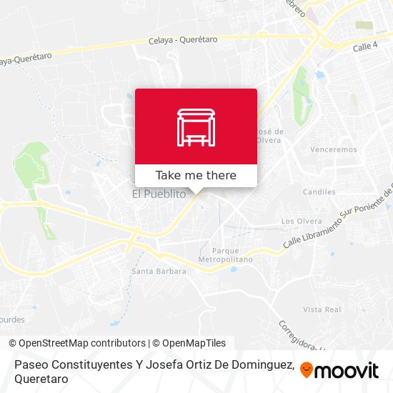 Mapa de Paseo Constituyentes Y Josefa Ortiz De Dominguez