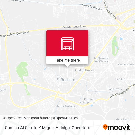 Camino Al Cerrito Y Miguel Hidalgo map