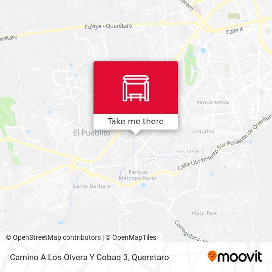 Camino A Los Olvera Y Cobaq 3 map