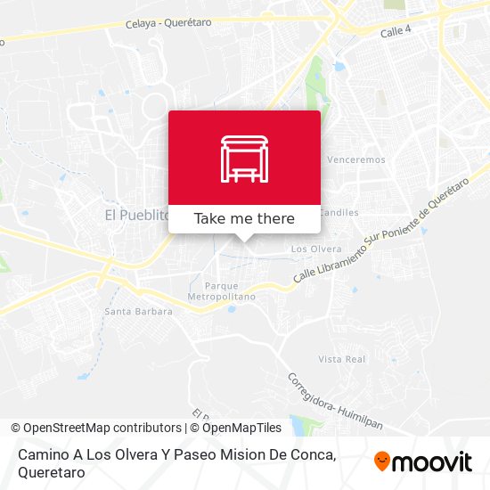 Mapa de Camino A Los Olvera Y Paseo Mision De Conca