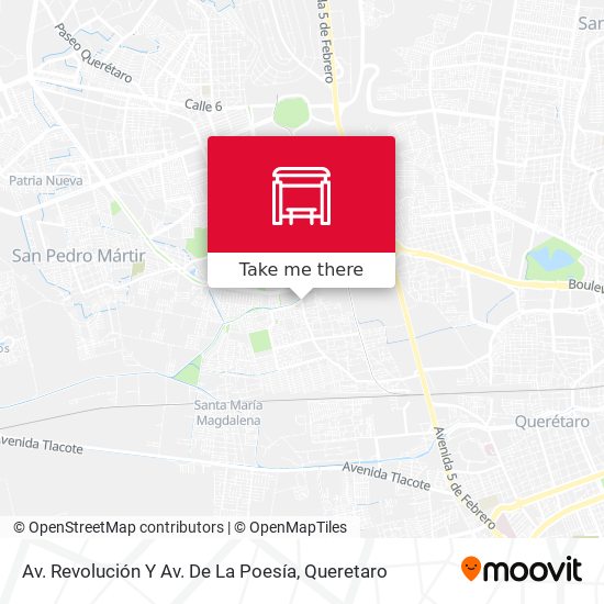 Mapa de Av. Revolución Y Av. De La Poesía