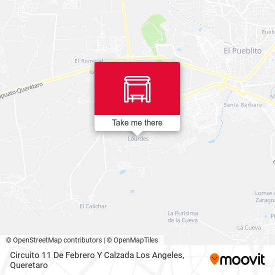 Mapa de Circuito 11 De Febrero Y Calzada Los Angeles