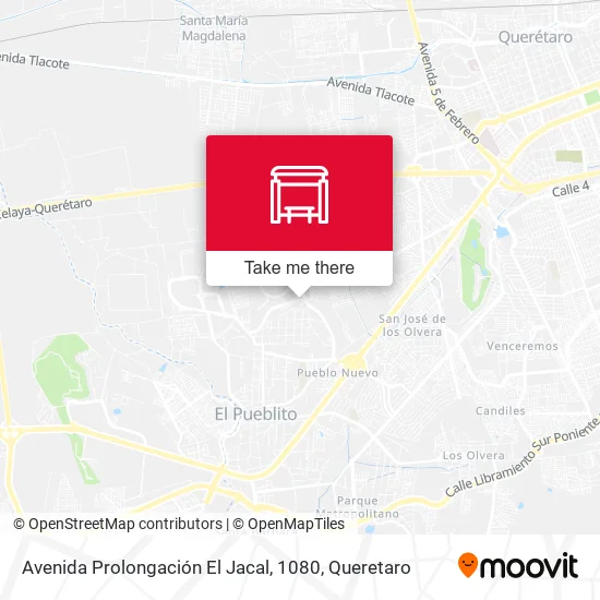 Mapa de Avenida Prolongación El Jacal, 1080