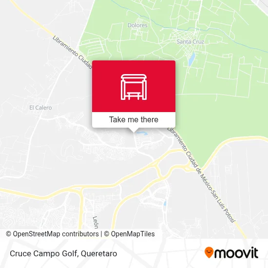 Cruce Campo Golf map