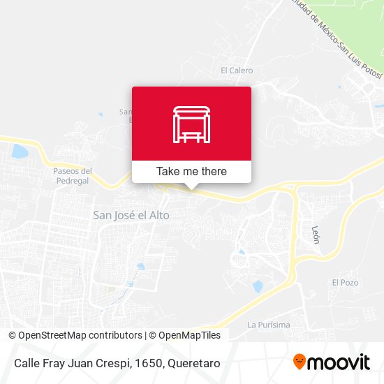 Mapa de Calle Fray Juan Crespi, 1650