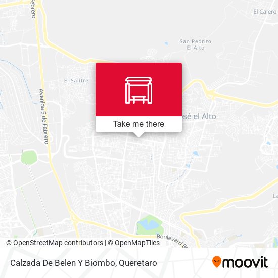 Calzada De Belen Y Biombo map