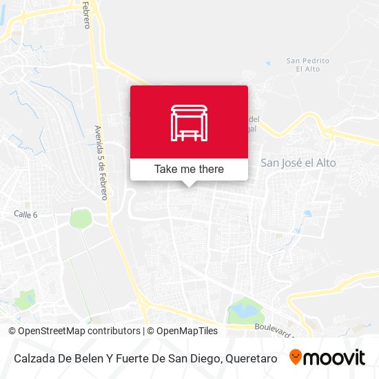 Calzada De Belen Y Fuerte De San Diego map