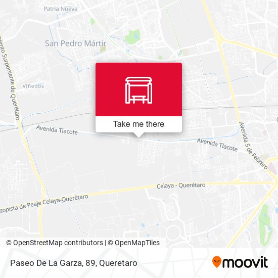 Mapa de Paseo De La Garza, 89