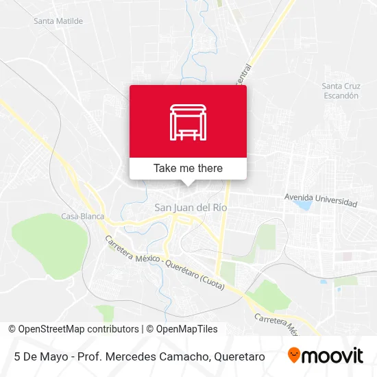 5 De Mayo - Prof. Mercedes Camacho map