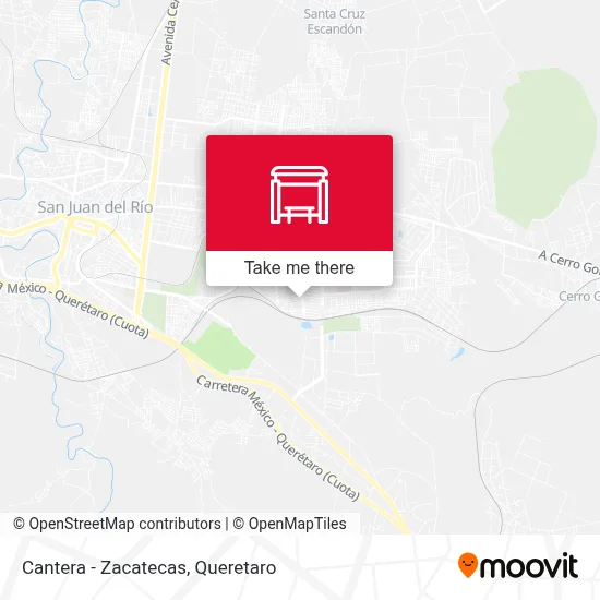 Cantera - Zacatecas map